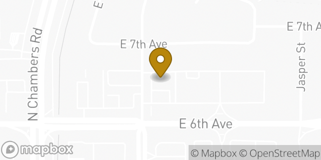 Map showing the location of 7-Eleven in Aurora, CO 80011