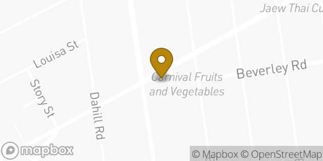 Map showing the location of Dunkin' in Brooklyn, NY 11218