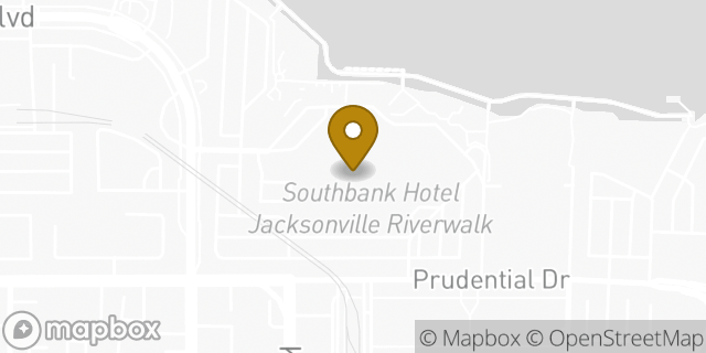 Map showing the location of Avis Car Rental in Jacksonville, FL 32207