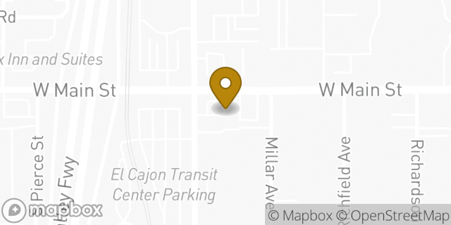 Map showing the location of Amazon Locker - Multiply in El Cajon, CA 92020