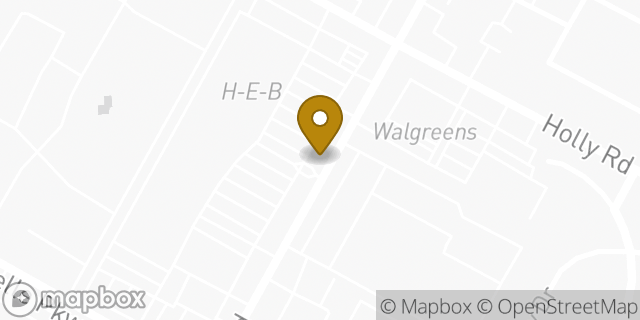 Map showing the location of Weber and Holly H-E-B in Corpus Christi, TX 78413