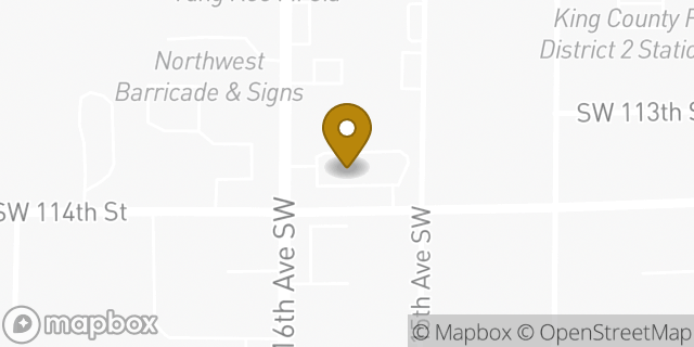Map showing the location of McDonald's in Burien, WA 98146