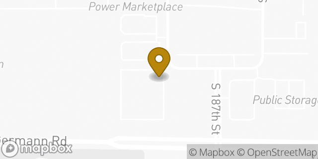 Map showing the location of Enterprise Rent-A-Car in Queen Creek, AZ 85142