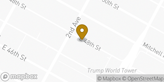 Map showing the location of Hertz in New York, NY 10017