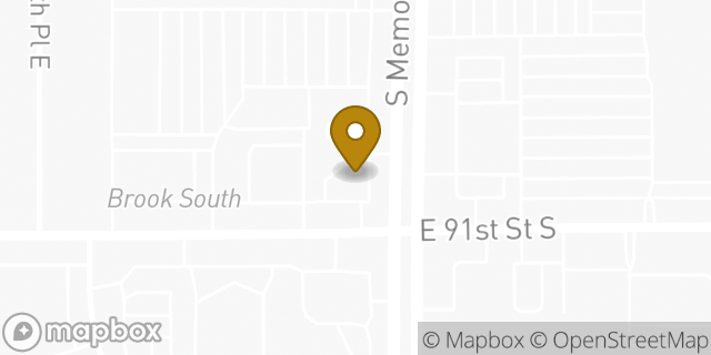 Map showing the location of McDonald's in Tulsa, OK 74133