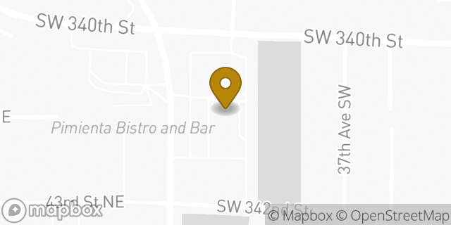 Map showing the location of Starbucks Coffee Company in Federal Way, WA 98023