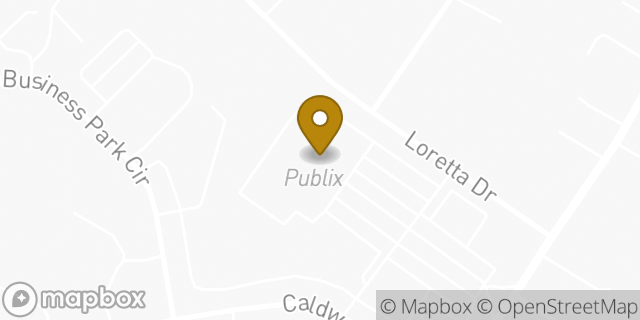 Map showing the location of Publix Pharmacy at Caldwell Square in Goodlettsville, TN 37072
