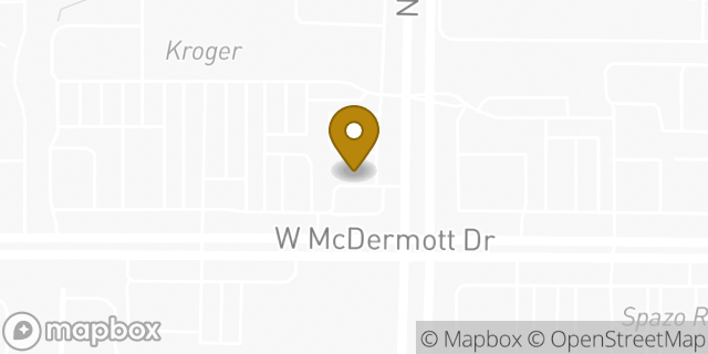 Map showing the location of Amazon Locker - Edge in Allen, TX 75013