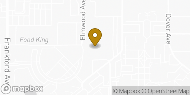 Map showing the location of Green Lawn Church of Christ in Lubbock, TX 79407