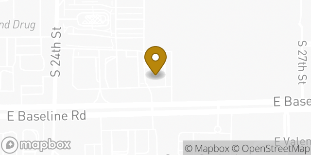 Map showing the location of Chase Bank in Phoenix, AZ 85042
