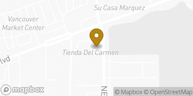 Map showing the location of Papa John's Pizza in Vancouver, WA 98661
