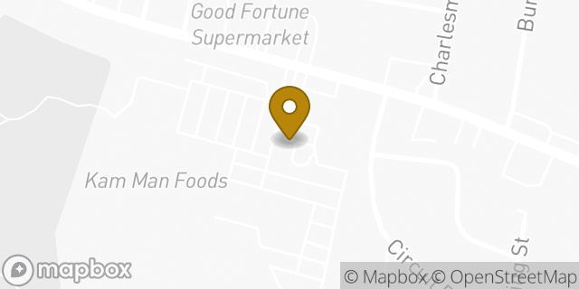Map showing the location of Dunkin' in Quincy, MA 02169