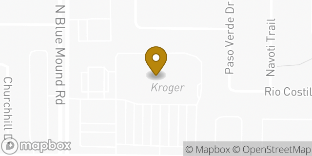 Map showing the location of Starbucks in Fort Worth, TX 76131
