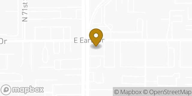 Map showing the location of Bank of America in Scottsdale, AZ 85251