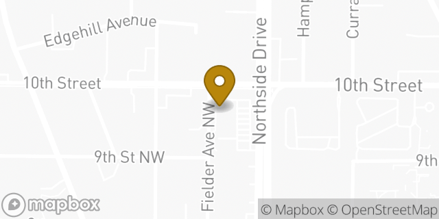 Map showing the location of Amazon Locker - Mainstreet in Atlanta, GA 30318