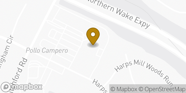 Map showing the location of Coinme in Raleigh, NC 27615