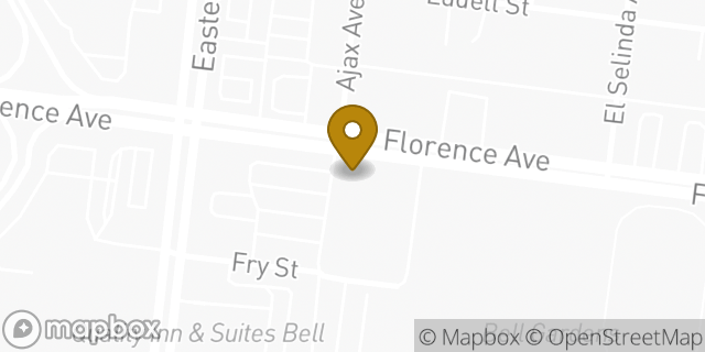 Map showing the location of Amazon Locker - Inset in Bell Gardens, CA 90201