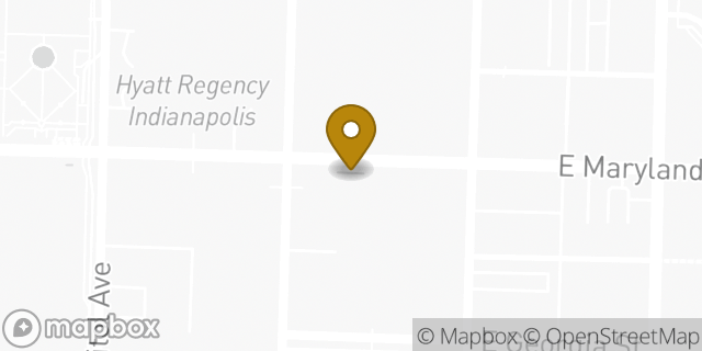 Map showing the location of Banana Republic in Indianapolis, IN 46204
