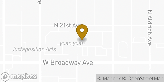 Map showing the location of McDonald's in Minneapolis, MN 55411