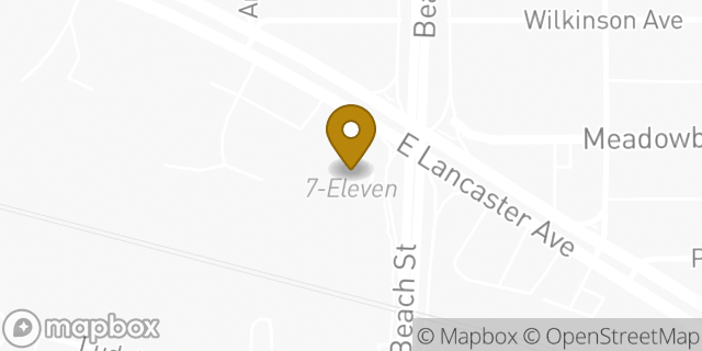 Map showing the location of 7-Eleven in Fort Worth, TX 76103