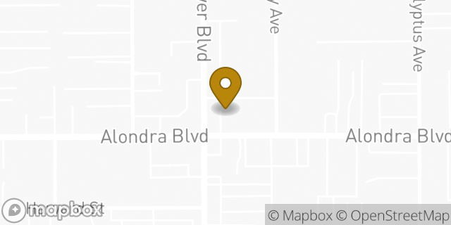 Map showing the location of Subway in Bellflower, CA 90706