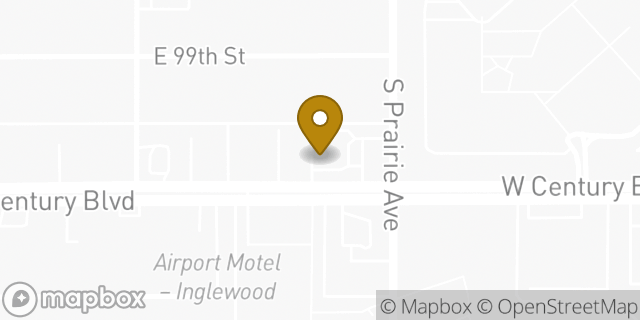 Map showing the location of McDonald's in Inglewood, CA 90304