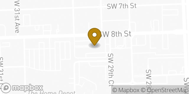 Map showing the location of Subway in Miami, FL 33135