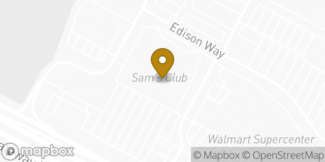 Map showing the location of Sam's Club Bakery in El Paso, TX 79925