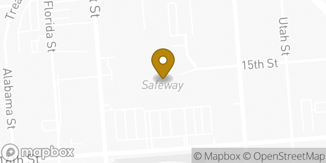 Map showing the location of Safeway in San Francisco, CA 94103