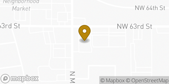 Map showing the location of ATM Walgreens in Warr Acres, OK