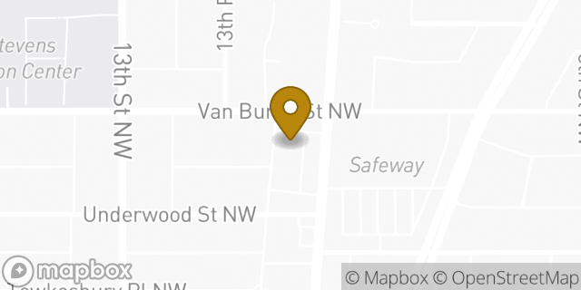 Map showing the location of CVS Pharmacy in Washington, DC 20012