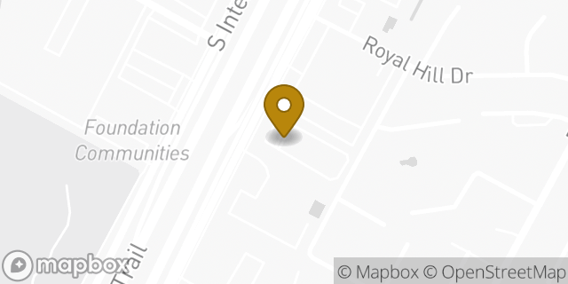 Map showing the location of Amazon Locker - Midsummer in Austin, TX 78741