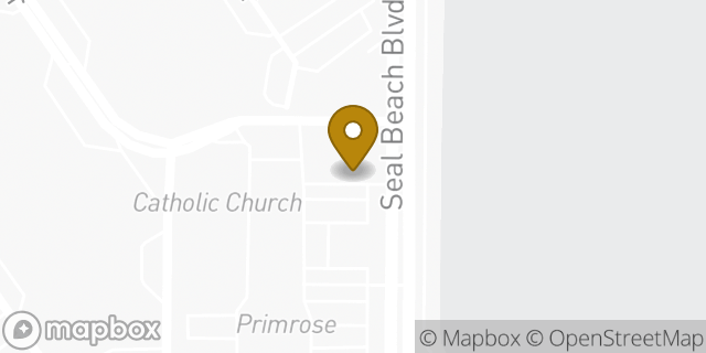 Map showing the location of Chase Bank in Seal Beach, CA 90740