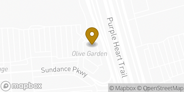 Map showing the location of Olive Garden Italian Restaurant in Round Rock, TX 78681