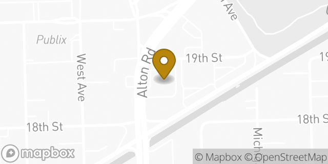 Map showing the location of ATM Walgreens in Miami Beach, FL