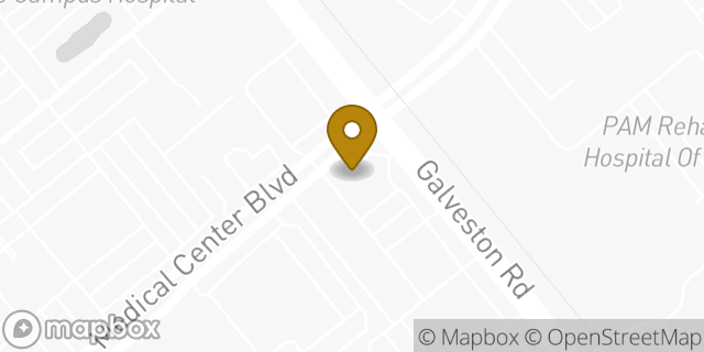 Map showing the location of Amazon Locker - Attainting in Webster, TX 77598