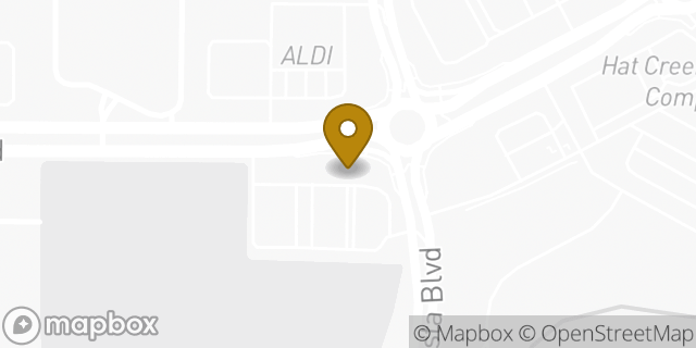 Map showing the location of Dunkin' in Fort Worth, TX 76244