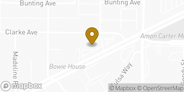 Map showing the location of CVS Pharmacy in Fort Worth, TX 76107