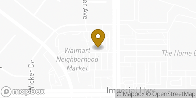 Map showing the location of The UPS Store in La Mirada, CA 90638