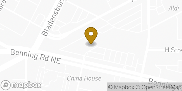 Map showing the location of AutoZone in Washington, DC 20002
