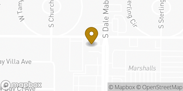 Map showing the location of Amazon Locker - Meacham in Tampa, FL 33611