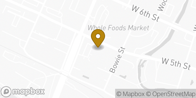 Map showing the location of Starbucks in Austin, TX 78703
