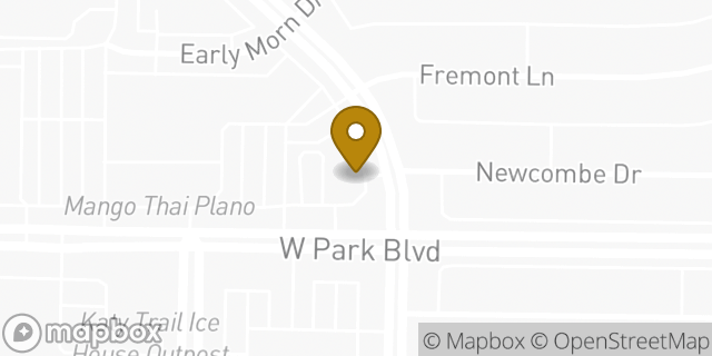 Map showing the location of Amazon Locker - Melatonin in Plano, TX 75093