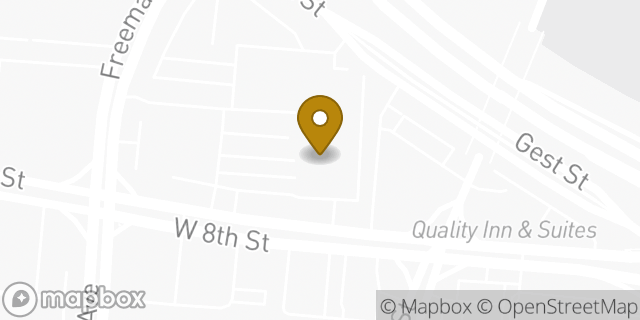 Map showing the location of Fuller Ford Inc Parts in Cincinnati, OH 45203