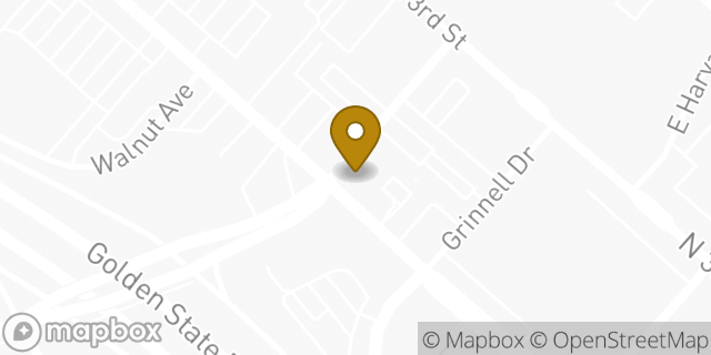 Map showing the location of Chase Bank in Burbank, CA 91502