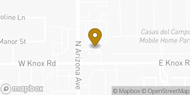 Map showing the location of Avis in Chandler, AZ 85225