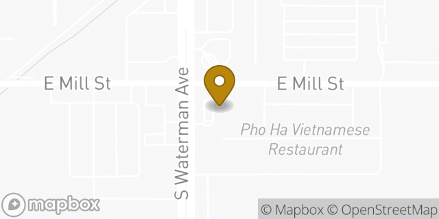 Map showing the location of 7-Eleven in San Bernardino, CA 92408