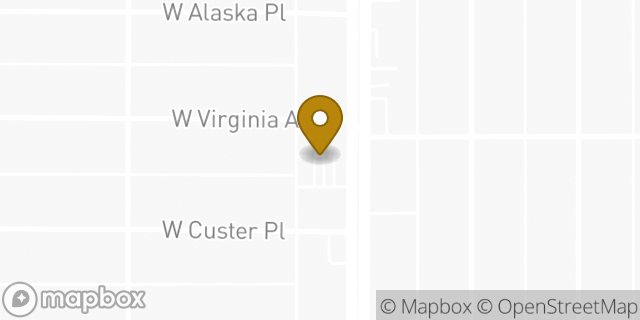Map showing the location of 7-Eleven in Denver, CO 80219