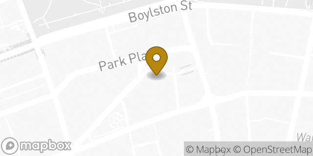Map showing the location of Hertz in Boston, MA 02116