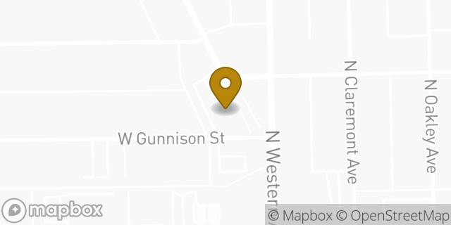 Map showing the location of McDonald's in Chicago, IL 60625